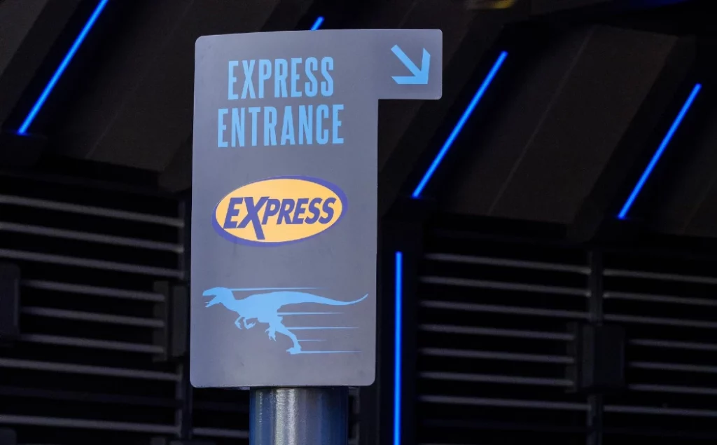 A Sign board for Express entrance